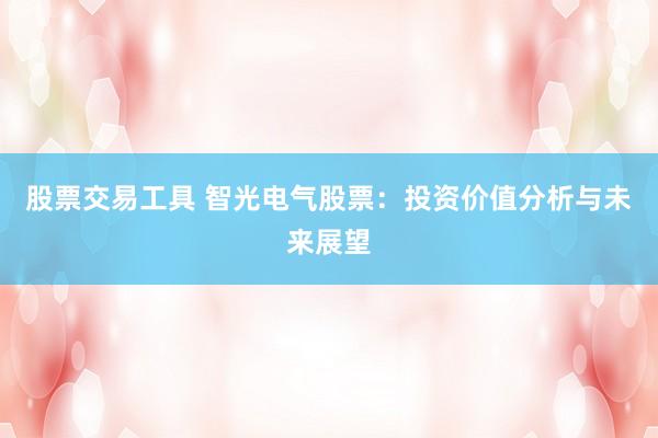 股票交易工具 智光電氣股票：投資價值分析與未來展望